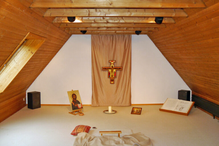 Meditationsraum im Dachgeschoss